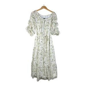 New Sam and Jess Floral Cottagecore Print Ruffle Half Sleeve Dress size XLP